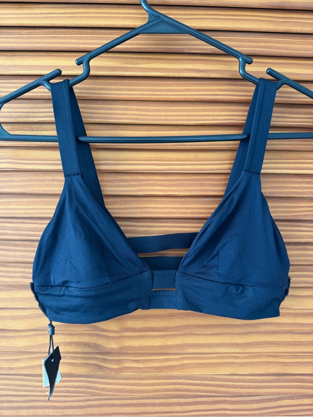 Black Bralette with Wide Straps